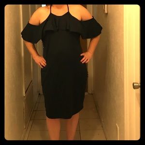 🖤NWOT Black Off the Shoulder Midi Dress SzXL🖤